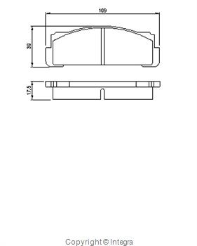 Klocki hamulcowe Bosch 20073 17,5 0 986 460 736 BOSCH