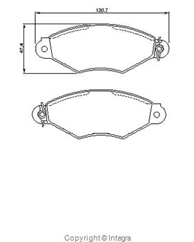 Klocki hamulcowe Bosch 21980 18,0 0 986 424 453 BOSCH